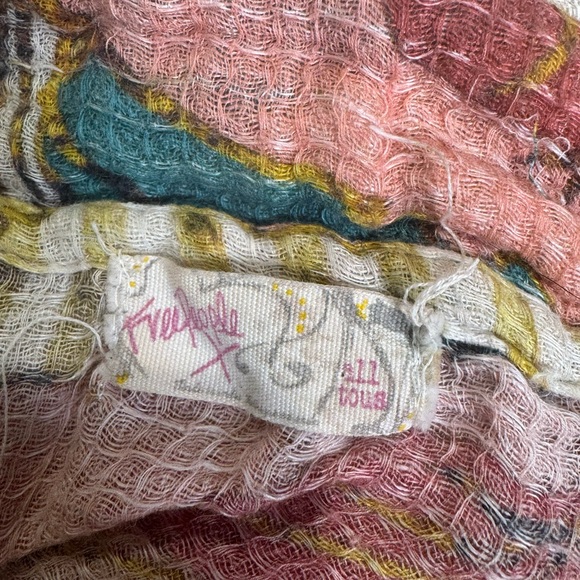 Free People Multicolor Textured Top One Size #262 - Picture 6 of 6